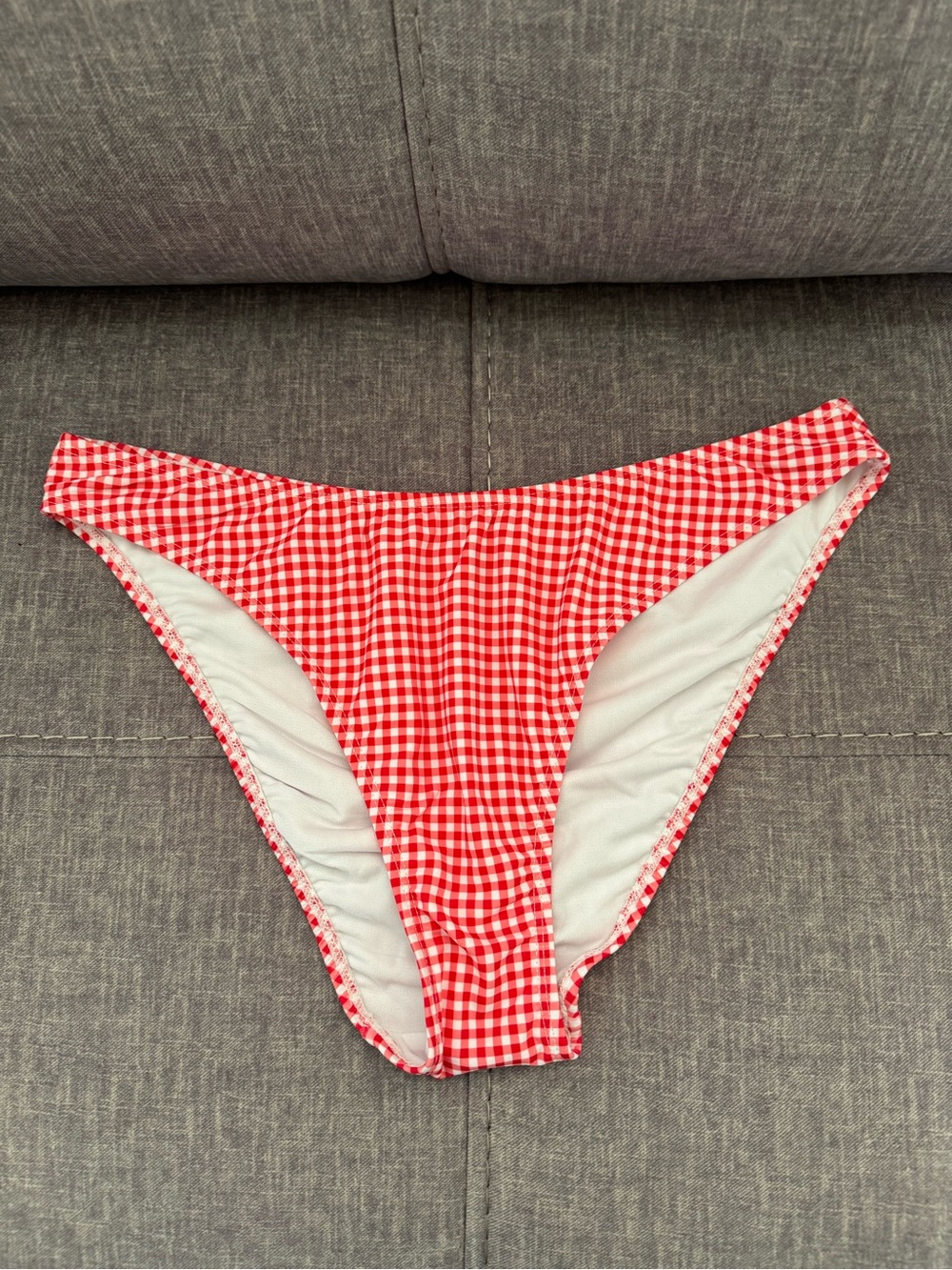 No Boundaries Red Gingham‎ Bikini Bottoms